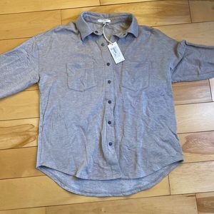 NWT Z supply front button down shirt